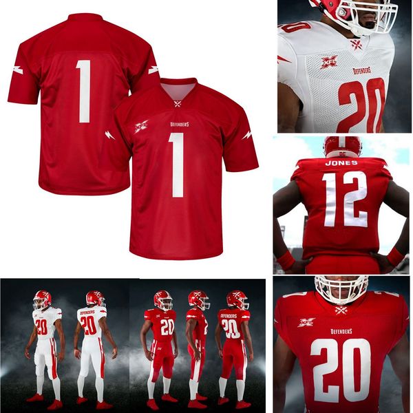 

2020 dc defenders jerseys cardale jones jersey tyree jackson vad lee jhurell pressley donnel pumphrey xfl football jerseys custom stitched, Black;red