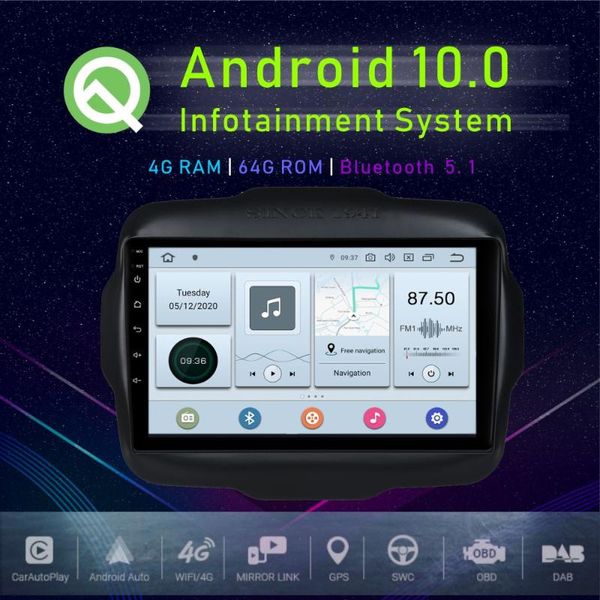 

jstmax 9" android 10.0 автомобильные медиа-радио плеер для 2020 2020 bluetooth 4g + 64g gps navi hdmi dsp-плеер автомобиля dvd