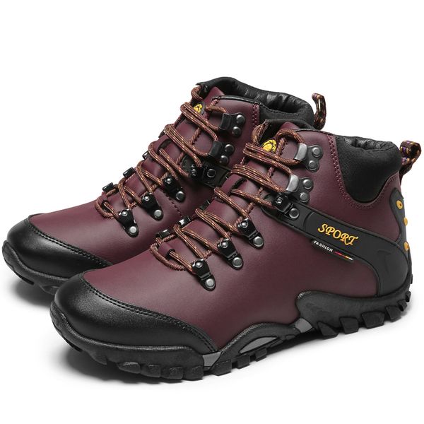 

new men boots autumn & winter 2019 men ankle boots fashion outdoor working tenis masculino adulto comfy, Black