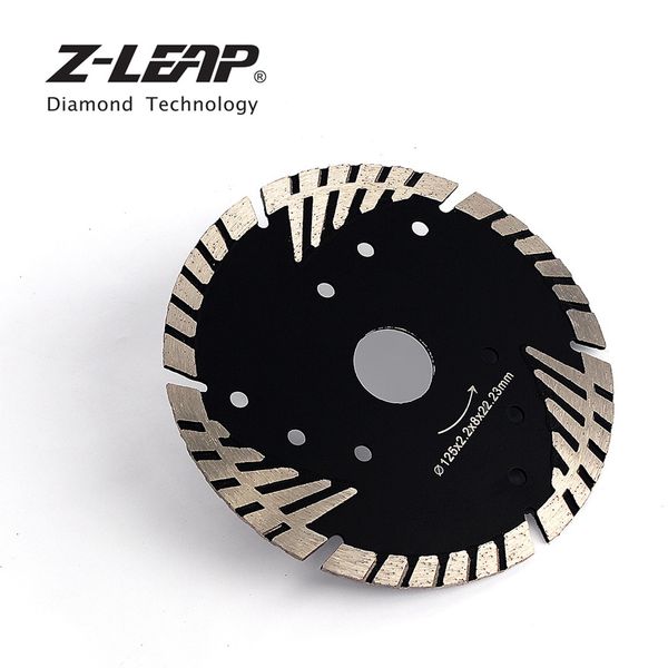 

z-leap diamond saw blades 1piece 125mm diameter 5" cutting disc multitool slant protection teeth angle grinder disc for stone
