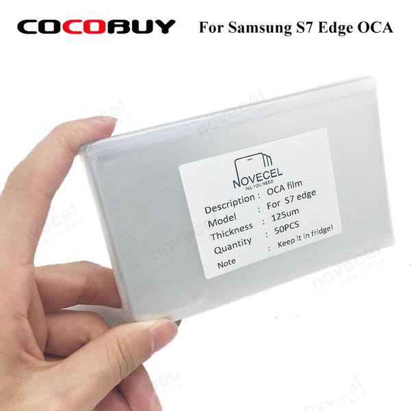 

novecel для samsung galaxy s7 системы edge g935 50шт стекло объектива фильм оса optical clear adhesive gaodi mt kawin ymj оса клей lcd сенсо