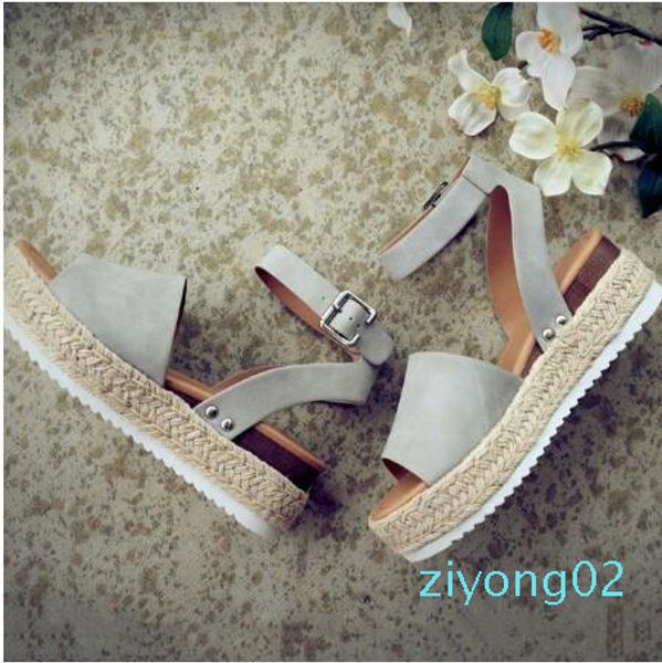 

wedges shoes for women high heels sandals summer shoes 2019 flop chaussures femme platform sandals 2019 plus size, Black