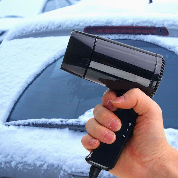 

portable 12v & cold travel car folding camping hair dryer window defroster nj88