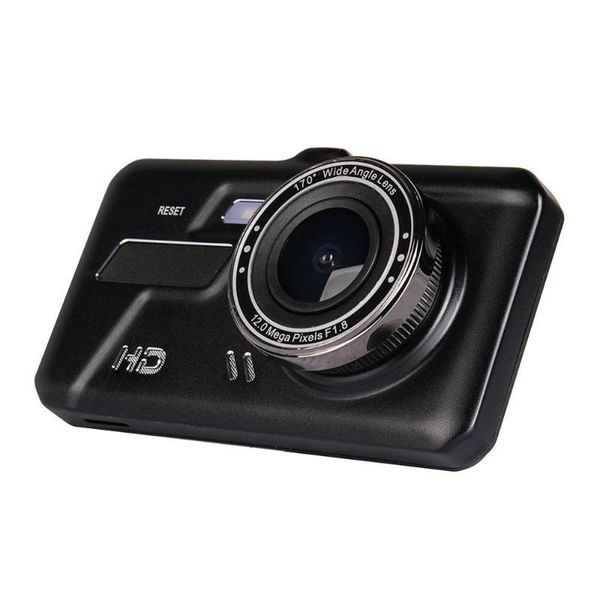 

night vision 4 inch dual lens driving recorder 1080p 0 front and rear hd wide angle double lens video recorder car