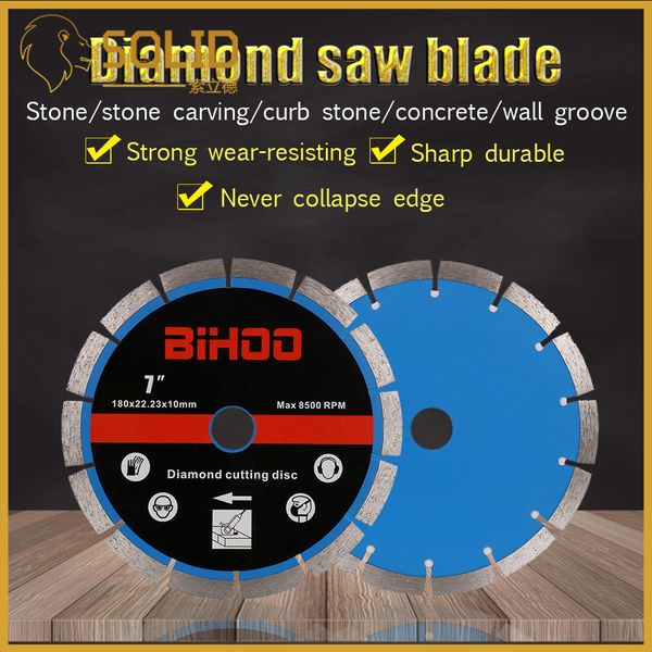 

7/9 inch diamond segment saw blade cutting disc wet/dry circular cutting wheel for tiles stone 1pc