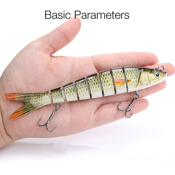 

50pcs бионической приманка тонет качели приманки 12сма долго рыбалка реки рыбалка разнообразия использования рыбалки приманки