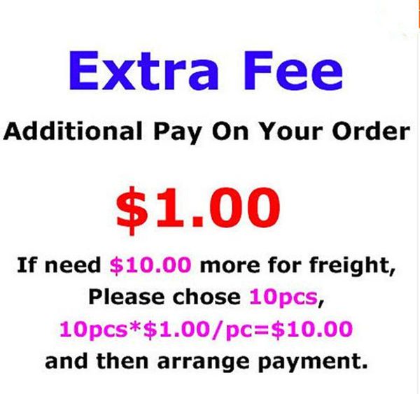 

balance fee just for extra cost of order ,shipping fee,extra fee for customize name or extra patch ,or speciall size, 1 piece=1usd, Black