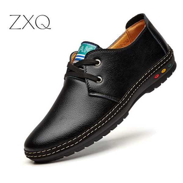 2019 High Quality Leather Business Casual Shoes Men Dress Office