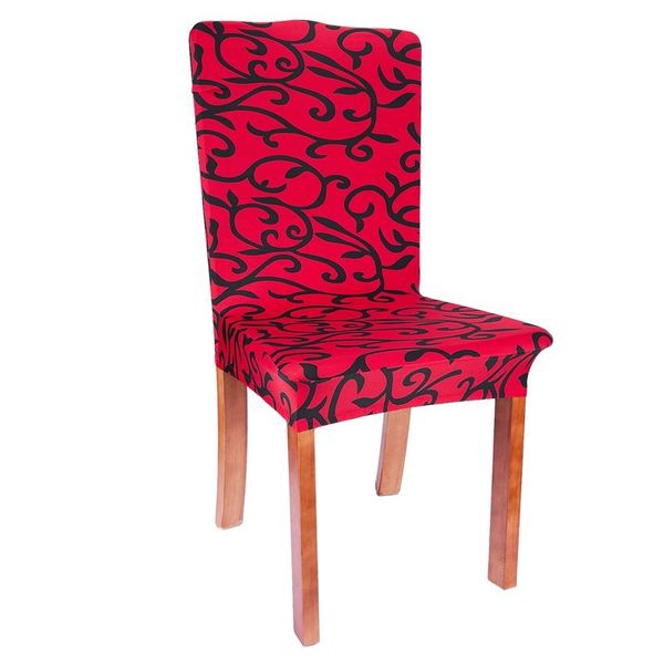 

dining room chair cover removable extensible stretchy floral print cover (red) chair covers