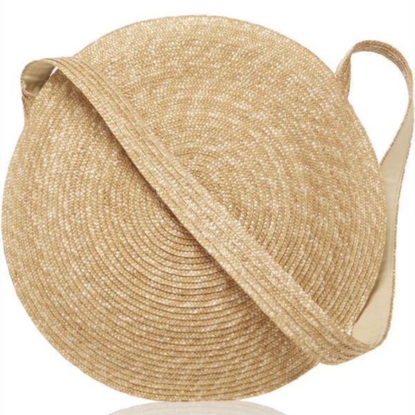 

2019 летний новый стро бич сумка женский плетение crossbody сумка большой круглый дизайн леди сумки сумка bolso femenino