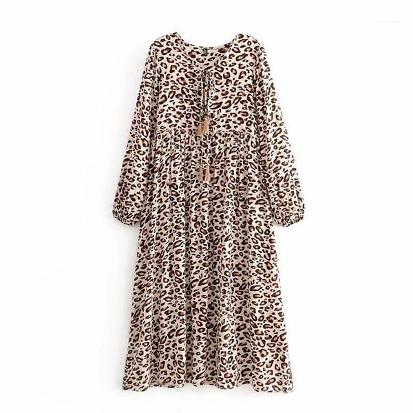 

модные леопардовые печатные платья повседневная женская одежда дизайнерское женское платье, Black;gray