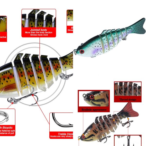 

ah9tw bait hard bait 10cm * 15.5g 4 colors built-in luya ball bionic bait long sfake steel