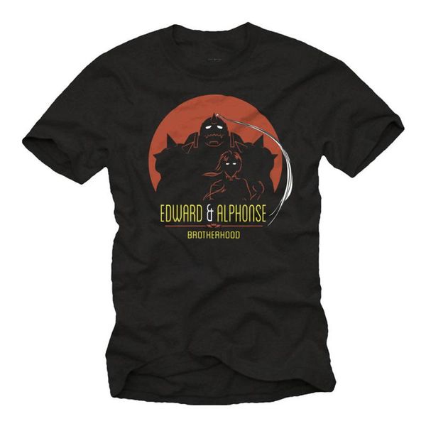 

fullmetal mens t shirt with nerd alchemist - short sleeve geek brotherhood tee custom print tee shirt, White;black
