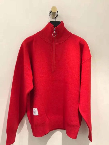 

money leisure zipper letter knitting shirt sweater 81146, Black