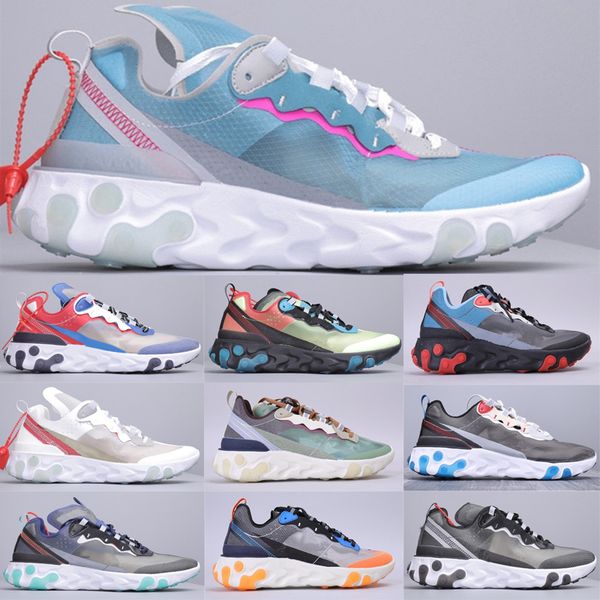 

2020 react element 87 55 running shoes for mens womens pack white sneakers brand men women trainer men women designer running shoes zapatos