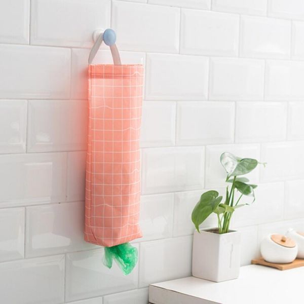 

oxford cloth grocery dispenser garbage bag organizer eco-friendly plastic bag holder wall mount for kitchen