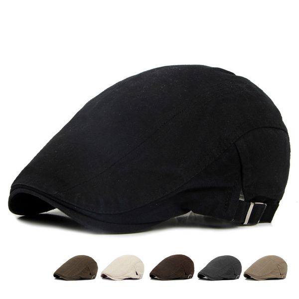 

autumn and winter new simple retro beret men's fashion personality wild painter hat outdoor sunscreen sun hat, Blue;gray