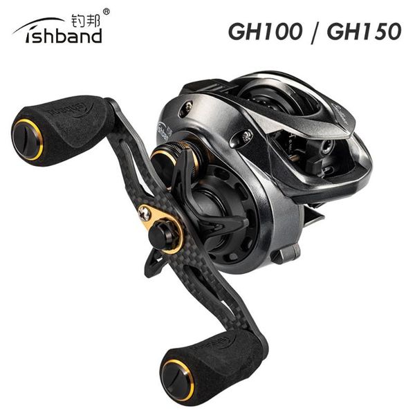 

2019 fishband baitcasting reel gh100 gh150 7.2:1 carp bait cast casting fishing reel for trout perch tilapia bass fishing tackle
