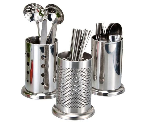 

home supplies kitchen stainless steel spoon storage bottles& fork organization jars chopstick storage box