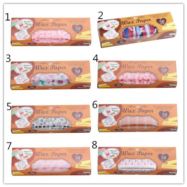 

новые обеденные 50 листов / коробка вощанкой food grade grease бумага пищевые упаковщики оберточная бумага для хлеба сэндвич burger fries oi