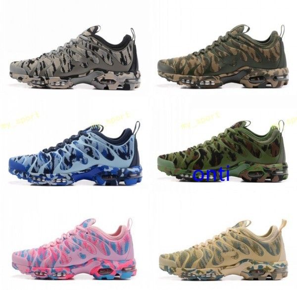 

brand new plus tn ultra green blue grey pink camo кроссовки для мужчин женщин высокое качество спортивная обувь кроссовки бесплатная доставк, Black