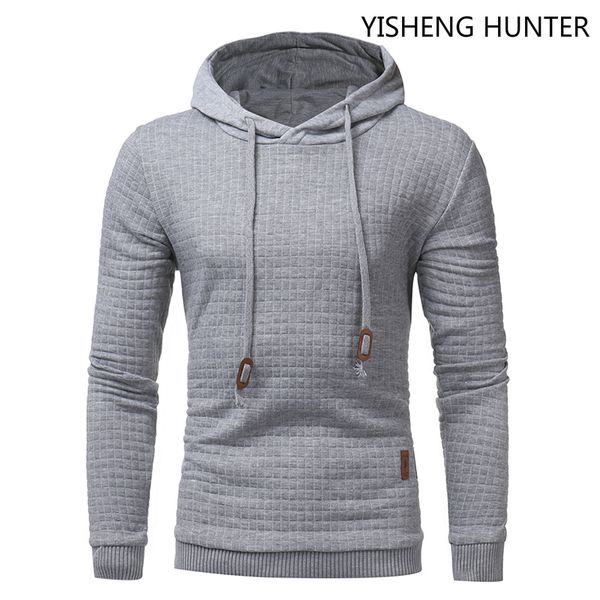 

2019 new men hoodies long sleeve solid color sweatshirts mens fitness hooded sportswear male cusual hoodie, Black
