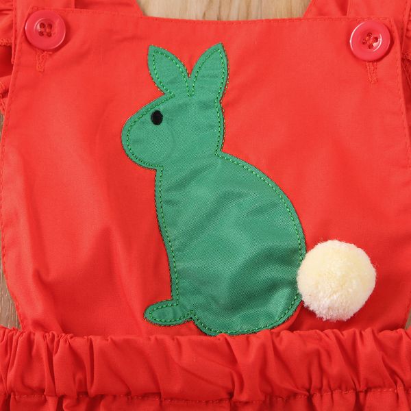 

2020 baby summer bodysuits infant kids baby girls easter bunny clothes cotton romper ball tail jumpsuit outfit 0-24m, White