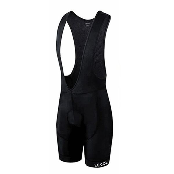 

lecol 2020 bike cycling bib shorts mtb mountain breathable gel padded tights triathlon bicycle sportwear pro team shorts, Black