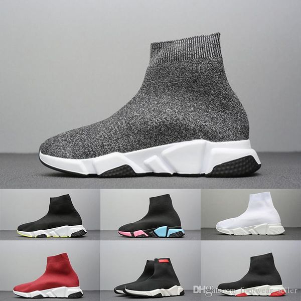 

2020 utility run speed trainer knit casual sports boots ace designer oreo triple black white vintage grey chaussette sock shoes sneakers
