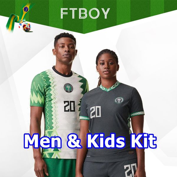

2020 nigeria home away soccer jersey 20 21 nigeria okechukwu okocha ahmed musa mikel iheanacho football shirt men kids kit uniform, Black;yellow