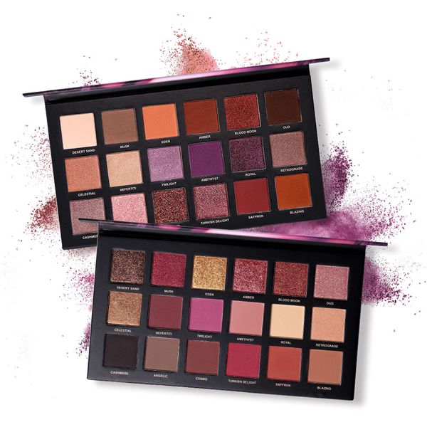 

Новые горячие 18 цветов Палитра сумеречных теней Desert Rose gold Матовые блестящие тени для век Палитры макияжа