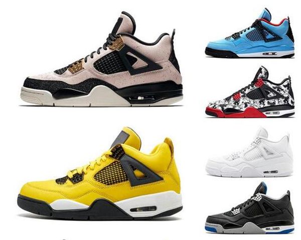 

ил красный что синглы день 4 4s мужская женская баскетбольная обувь белый цемент чистые деньги разводят кроссовки спортивная обувь размер 7