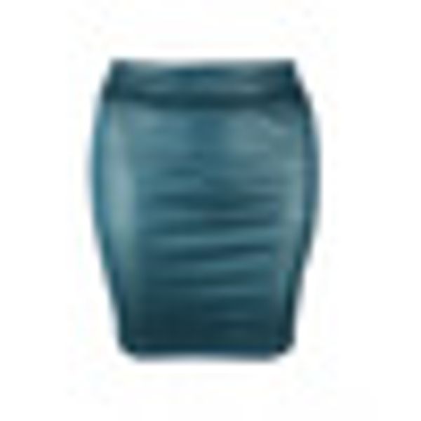 

fashion ladies pu leather bodycon short mini skirt high waist pencil wrap skirt, Black