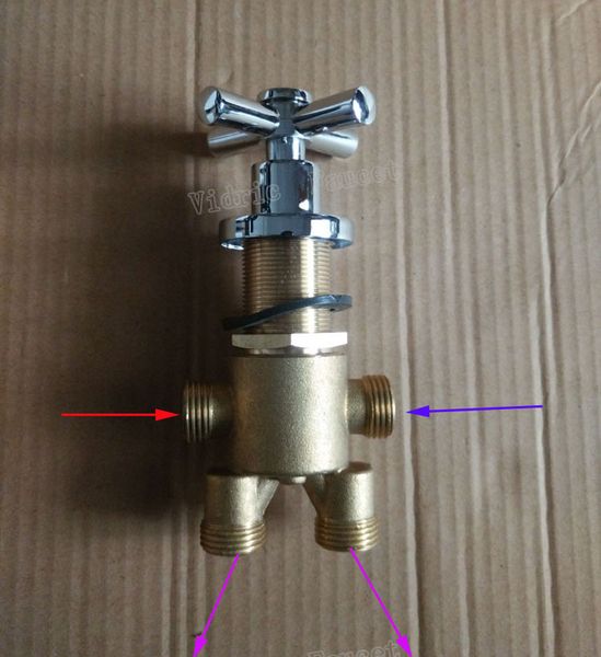 

2 in 2 out bathtub mixing faucet , bathroom shower mixer , shower room and cold water bath switch valve