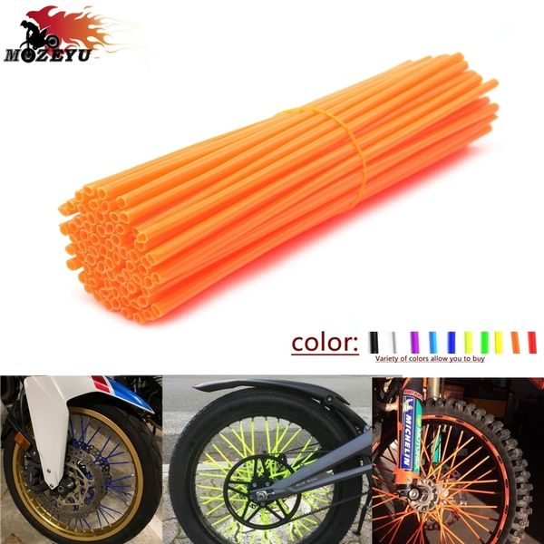 

72pcs universal moto dirt bike enduro off road wheel rim spoke skins covers for exc excf exc f exc-f 125 250 450