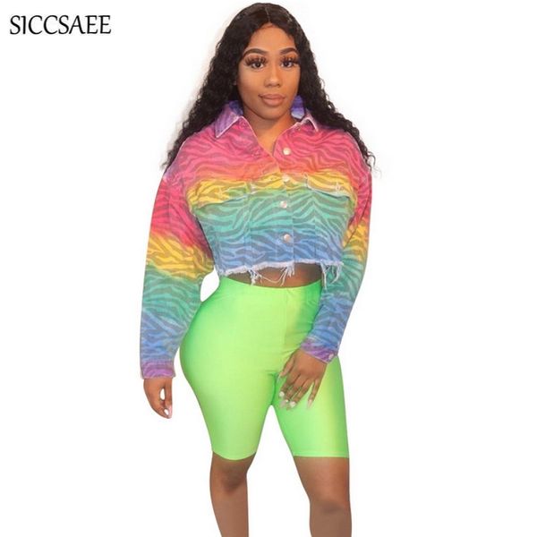 

gradient color tie dye print bomber jackets for women turn down collar overcoat cardigan casual autumn 2019 ethnic coat abrigos, Black;brown