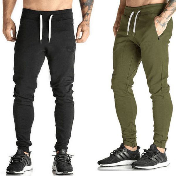 

men's sport pants long trousers tracksuit fitness workout joggers sweatpants, Black