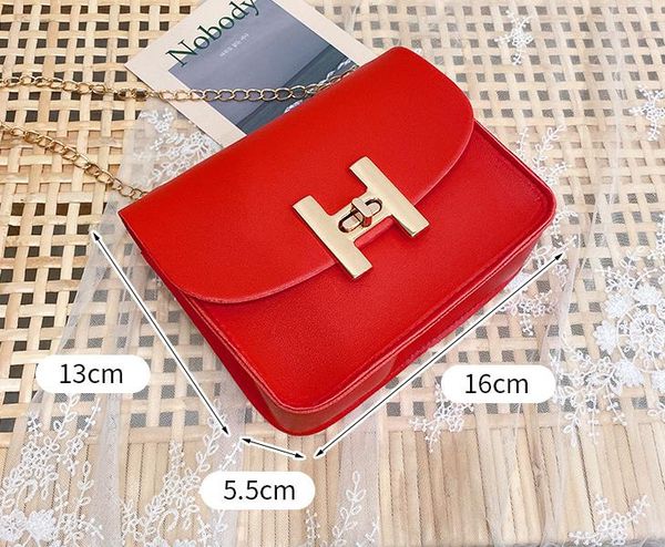

2020 new designer women's bag casual shoulder messenger small square bag chain lock handbag selling