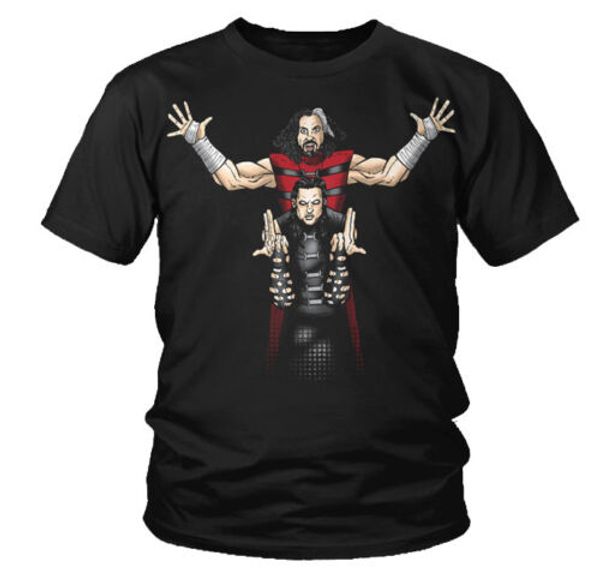 

официальная футболка tna impact wrestling-the hardys total nonstop deletion, White;black