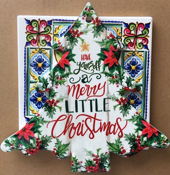 

christmas tree ceramic decoration christmas gift pendant jewelry compact decoration wall desk european and american style