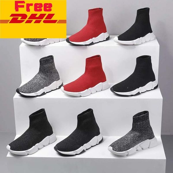 

speed trainer black red blue flat luxury designers brand socks shoes girl fashion platform casual shoes men women sneakers 2116