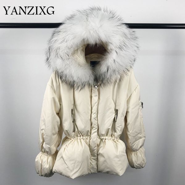 

2019 fashion fur collar new zippers keep warm cotton clothing winter women hooded full sleeve clothes coat d162, Black