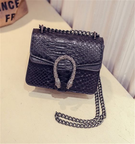 Designer Handbags Snake High Quality Leather Embossed Fashion Women ...