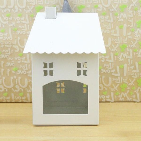 

christmas metal house shape candle holder wedding lantern table candle cage