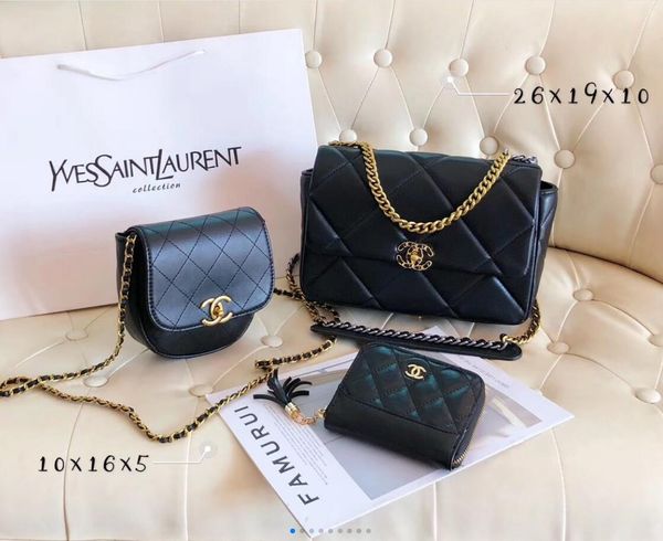 

2020 новая высококачественная дикая женская сумка messenger bag ladies classic new designer shoulder bag рюкзак из трех частей цепи сумка