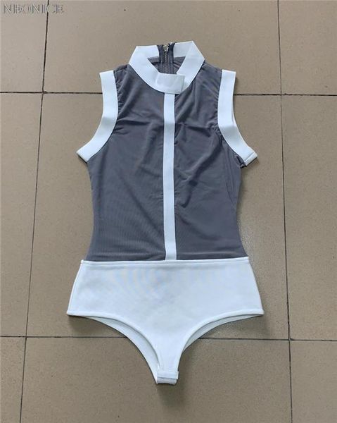 

2020 новая женщина бинты эластичные hip боди tight клуб дамы день рождения рождественской вечеринки мода sexy досуг сплайсинга mesh, Black;white
