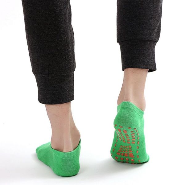 

fitness gym socks skid slip grippers socks pilates ballet barre yoga running cycling socks for women foot massage sportswear, Black
