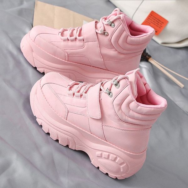 

the new selling casual women shoes spring autumn thick bottom high fashion trend ms booties comfortable soft white shoes, Black