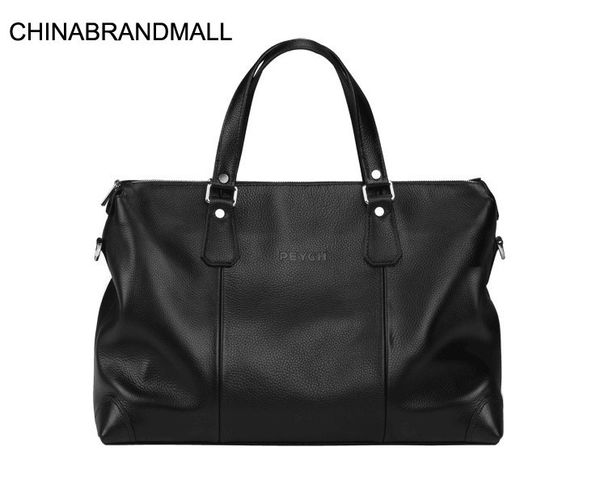 

genuine leather cow skin men large outdoor travel bag soft holdall