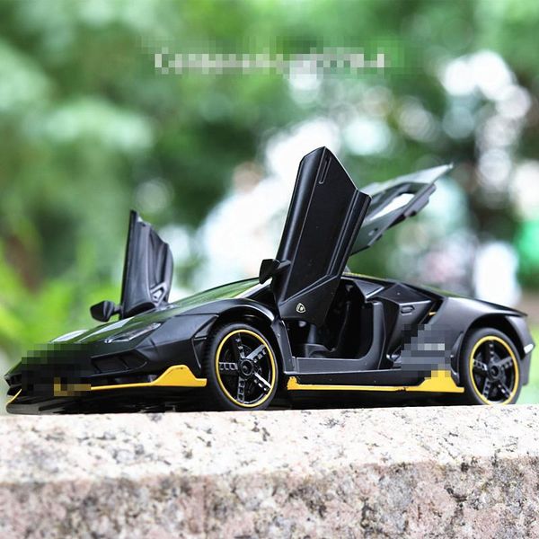 

lp770 1:32 car alloy sports car model diecast sound light super racing lifting tail car wheels toys for children